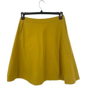 DownEast Women's Mustard  A Line Skirt Size‎ 8